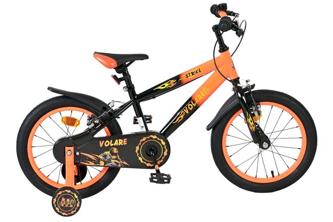 Volare Strike Barncykel 16 tum, dubbla handbromsar, Orange - För barn 4-6 år