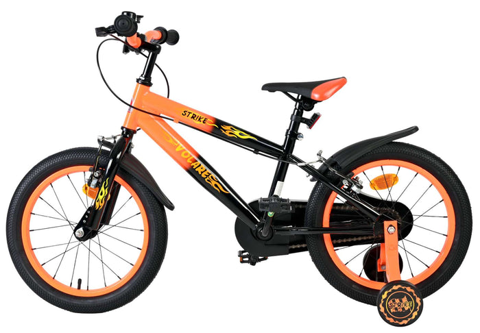 Volare Strike Barncykel 16 tum, dubbla handbromsar, Orange - För barn 4-6 år