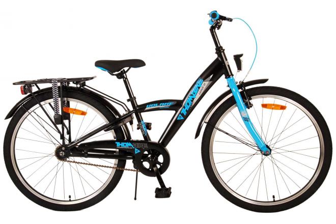 Volare Thombike Barncykel 24 tum, Svart Blå - Lilla Cykelbutiken