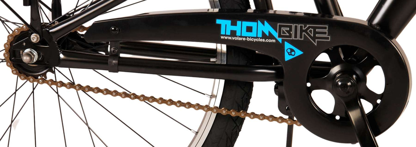 Volare Thombike Barncykel 24 tum, Svart Blå - Lilla Cykelbutiken