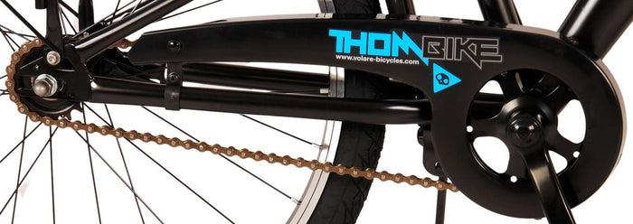 Volare Thombike Barncykel 24 tum, Svart Blå - Lilla Cykelbutiken