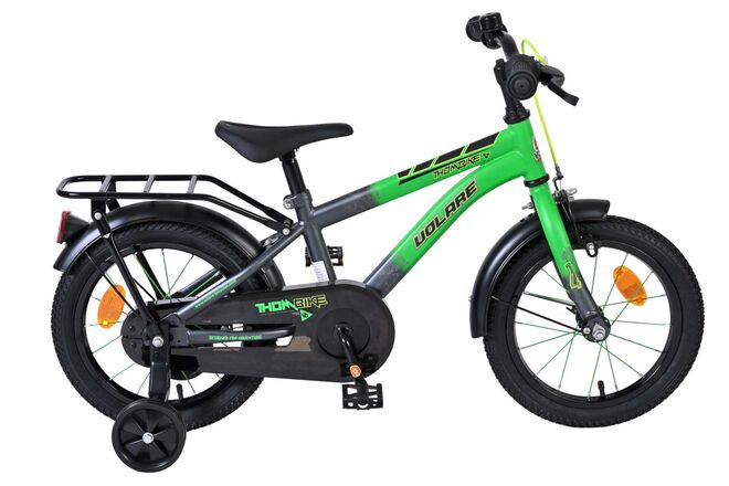 Volare Thombike Barncykel 14 tum, Grön - För barn 5-5 år