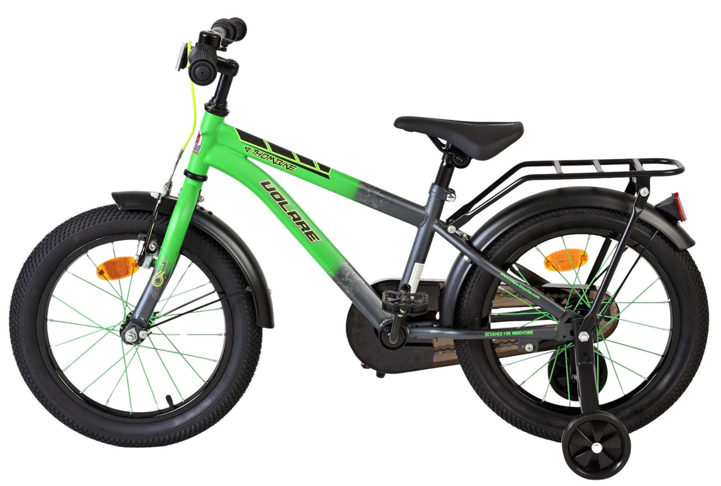 Volare Thombike Barncykel 16 tum, Grön - För barn 4-6 år