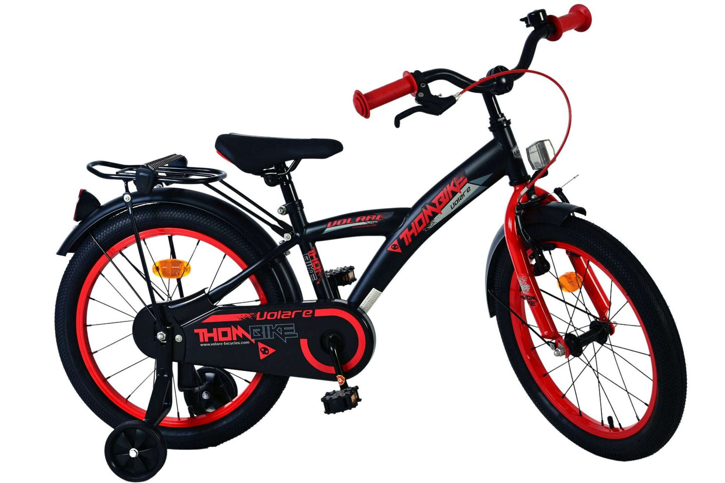 Volare Thombike 18 tum barncykel röd - för barn 4–7 år