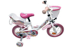 Volare Unicorn Barncykel 12 tum, Vit - För barn 3-4 år