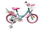 Volare Unicorn Barncykel 14 tum, Grön - För barn 5-5 år