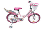 Volare Unicorn Barncykel 16 tum, dubbla handbromsar, Rosa - För barn 4-6 år
