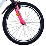 Volare XC Race Barncykel 26 tum, 21 Växlar Vit Rosa - Lilla Cykelbutiken