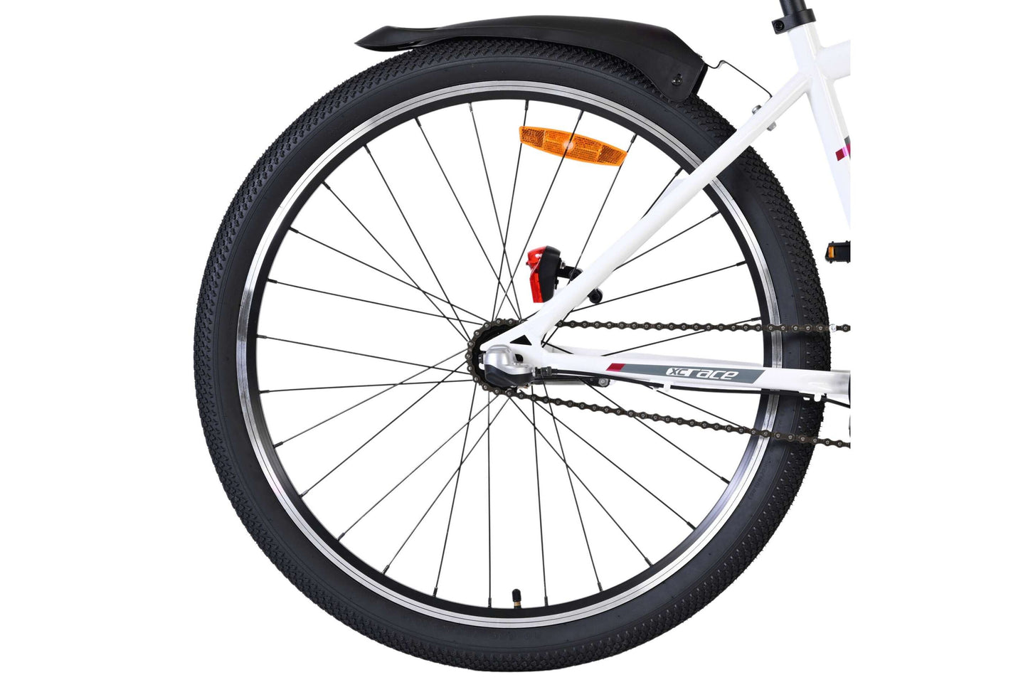 Volare XC Race 26 Tum Barncykel, Vit/Rosa med Shimano 3 Växlar - För barn 9+ år