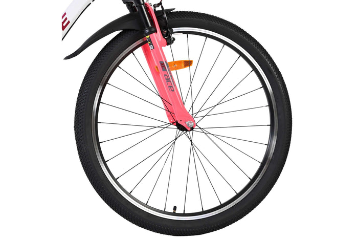 Volare XC Race 26 Tum Barncykel, Vit/Rosa med Shimano 3 Växlar - För barn 9+ år