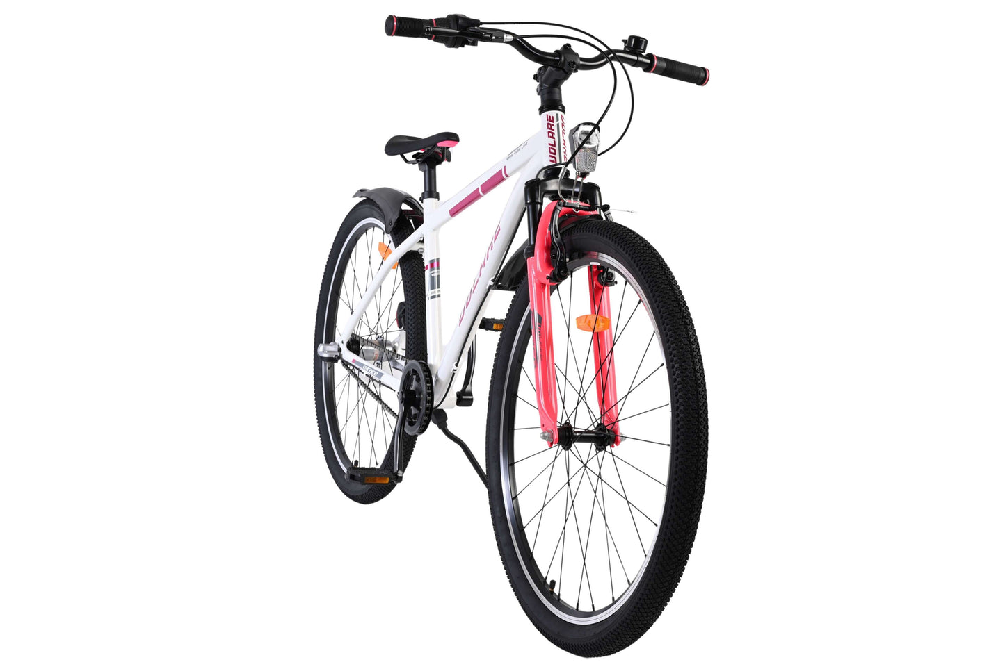 Volare XC Race 26 Tum Barncykel, Vit/Rosa med Shimano 3 Växlar - För barn 9+ år
