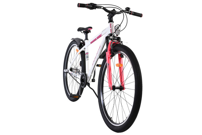 Volare XC Race 26 Tum Barncykel, Vit/Rosa med Shimano 3 Växlar - För barn 9+ år