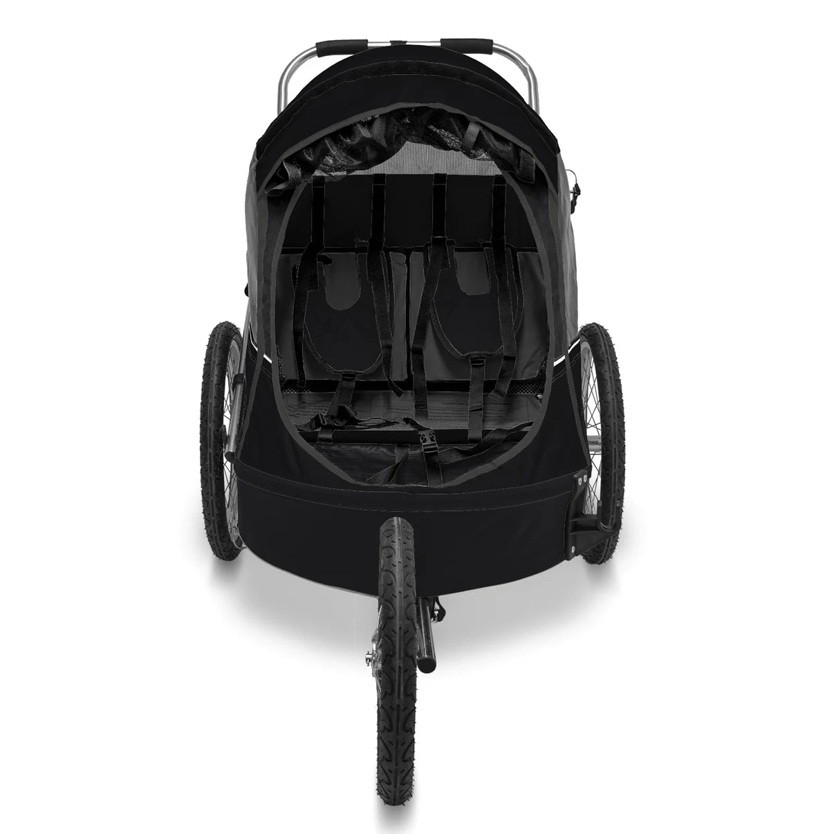 Wike Premium Cykelvagn för Barn – 2 Sits, 3-i-1 (Cykel, Barnvagn & Jogging)