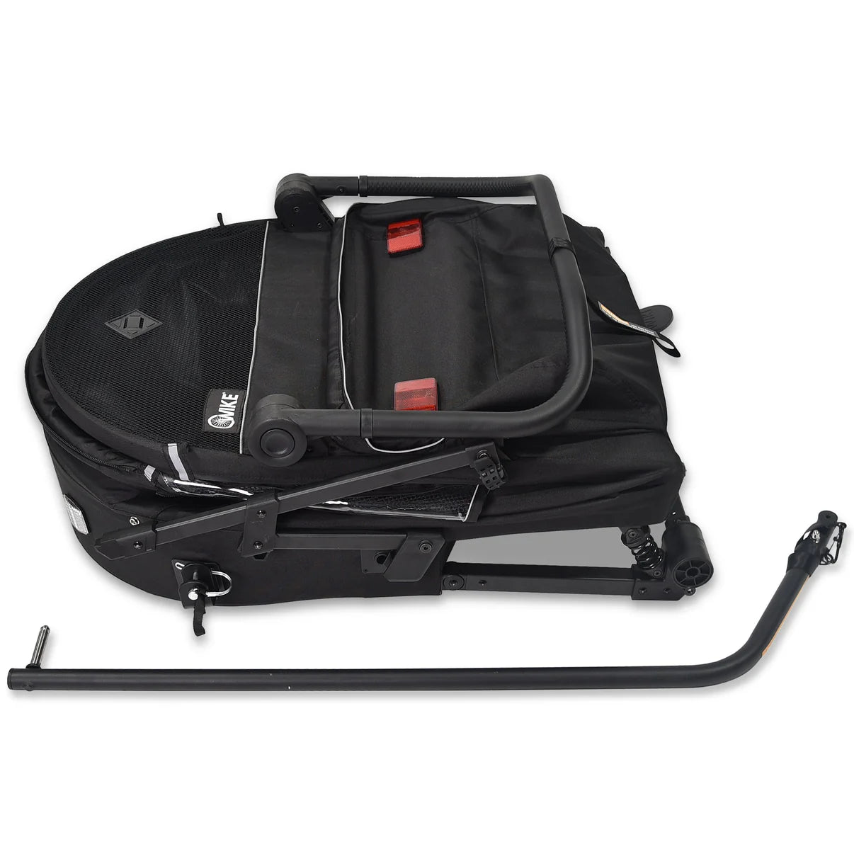Wike Premium Suspension Cykelvagn för Barn – 2 Sits, 3-i-1 (Cykel, Barnvagn & Jogging)