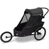 Wike Premium Suspension Cykelvagn för Barn – 2 Sits, 3-i-1 (Cykel, Barnvagn & Jogging)