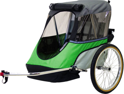 Wike Junior Cykelvagn för Barn – 2 Sits, Hopfällbar