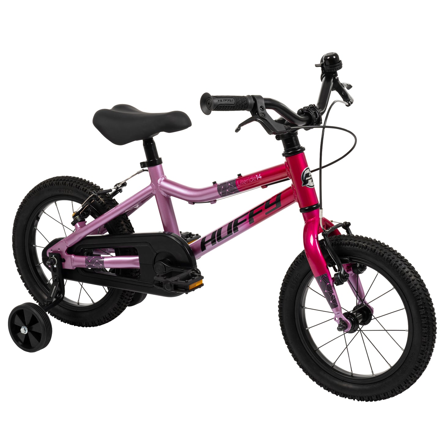 Huffy Literide 14 tum Barncykel, Bubblegum Pink - För barn 4–6 år