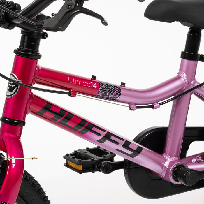 Huffy Literide 14 tum Barncykel, Bubblegum Pink - För barn 4–6 år