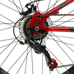 Huffy Korros 24 tum 21-växlad MTB, Röd- För barn 8-12 år