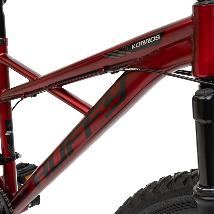 Huffy Korros 24 tum 21-växlad MTB, Röd- För barn 8-12 år