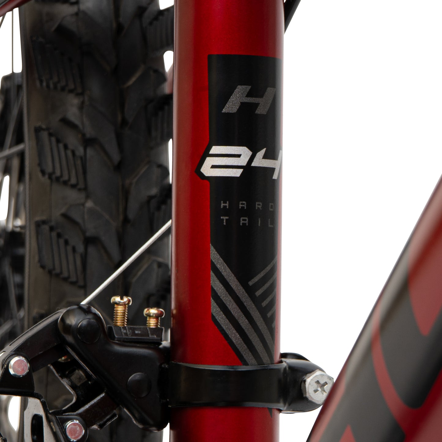 Huffy Korros 24 tum 21-växlad MTB, Röd- För barn 8-12 år