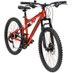 Huffy Marker 24 tum Röd, Fullfjädrad Mountainbike för Barn 8–12 år