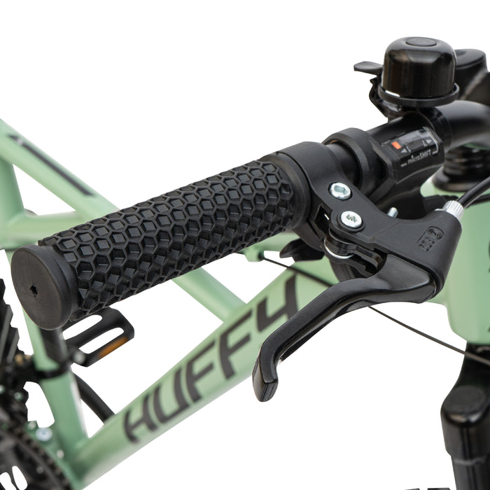 Huffy Korros 26 tum Hardtail MTB, 21 Shimano-växlar & X-frame (Grön)