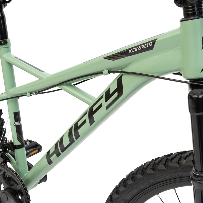 Huffy Korros 26 tum Hardtail MTB, 21 Shimano-växlar & X-frame (Grön)