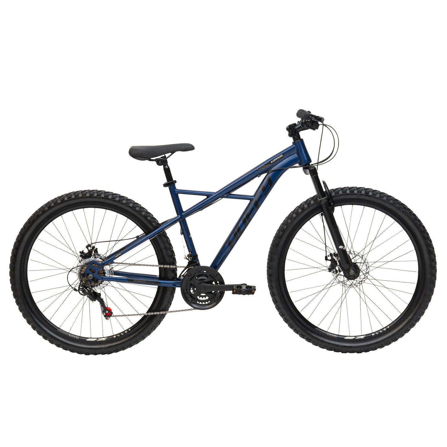 Huffy Korros 27.5" – Hardtail MTB med 21 Shimano-växlar & X-Frame (Blå)