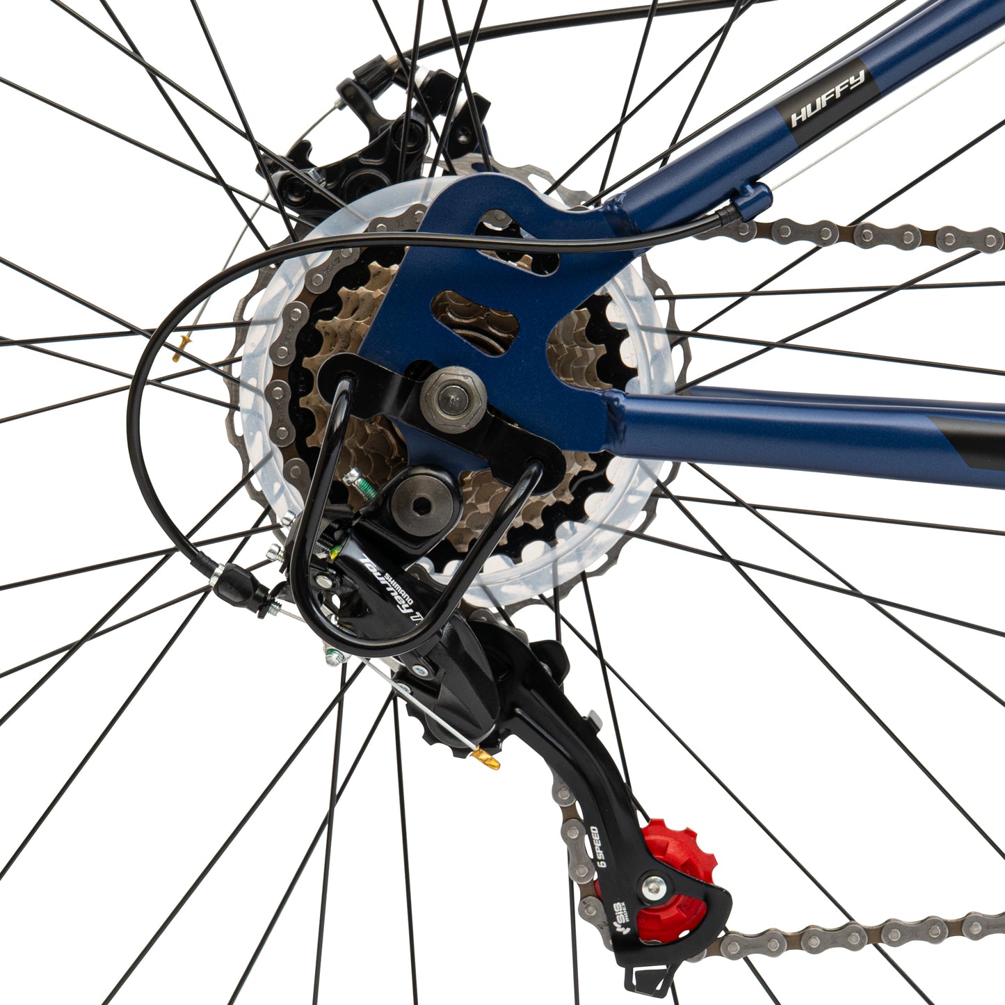 Huffy Korros 27.5" – Hardtail MTB med 21 Shimano-växlar & X-Frame (Blå)