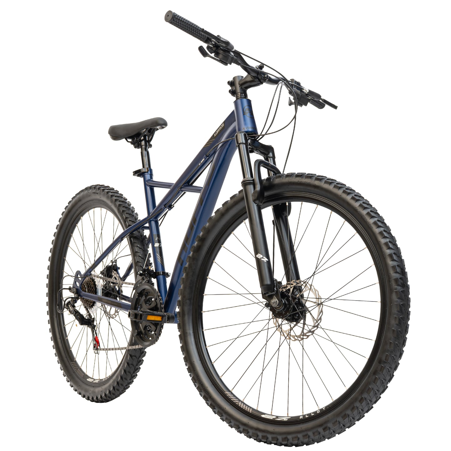 Huffy Korros 27.5" – Hardtail MTB med 21 Shimano-växlar & X-Frame (Blå)