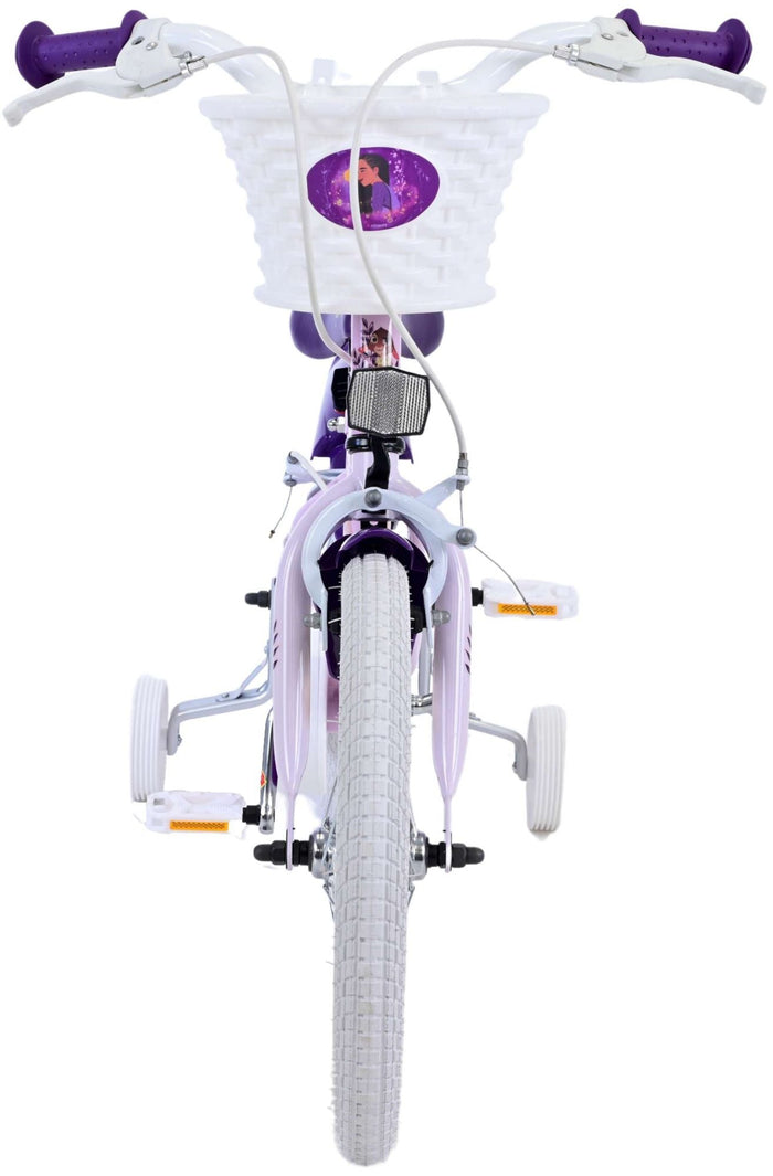 Disney Wish Barncykel Två Handbromsar 16 tum, Lila - Lilla Cykelbutiken