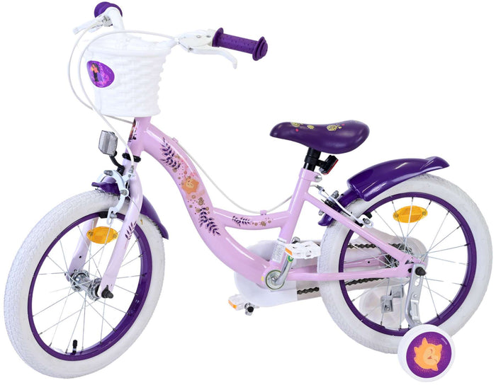 Disney Wish Barncykel Två Handbromsar 16 tum, Lila - Lilla Cykelbutiken