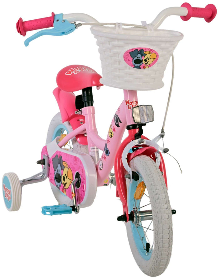 Woezel & Pip Barncykel 12 tum, Rosa - Lilla Cykelbutiken