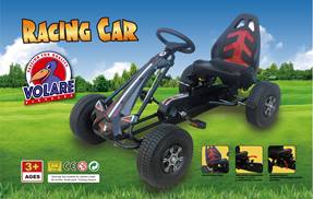 Volare Go Kart Trampcykel, Svart - Lilla Cykelbutiken